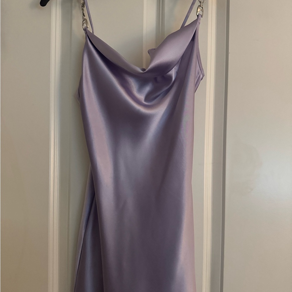 Elegant Lavender Slip Dress